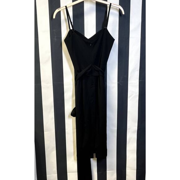 DRESS THE POPULATION Veronique Cocktail Stretch Bodycon Dress LBD Black S - Picture 3 of 8